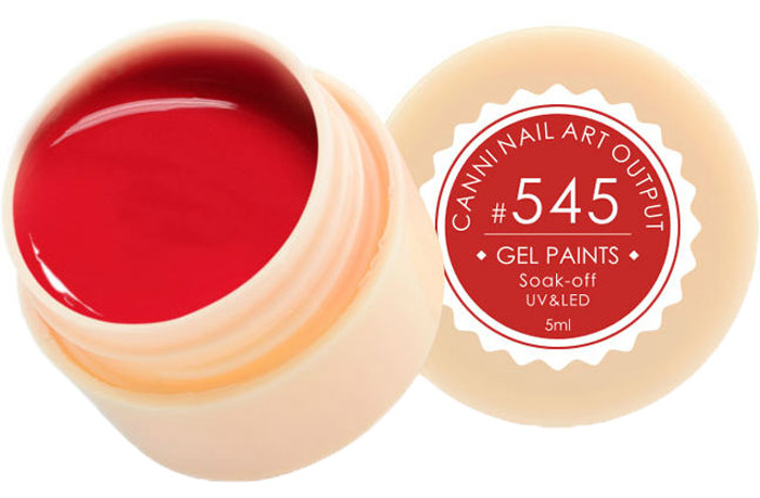 Canni Гель-лак для ногтей Gel Paints, тон № 545, 5 мл