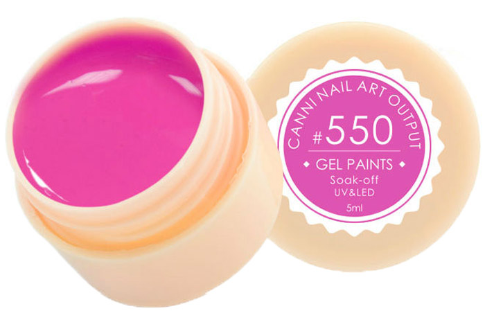 Canni Гель-краска для ногтей Gel Paints, тон № 550, 5 мл11579 Canni Гель-краска для ногтей Gel Paints, тон № 550, 5 мл11579Гель-лак Canni – это покрытие для ногтей нового поколения, которое поставит крест на всех известных Вам ранее проблемах и трудностях использования Гель-лаков. Это самые качественные и самые доступные шеллаки на сегодняшний день. Canni Гель-лак может легко сравниться по качеству с продукцией CND, а в цене и вовсе выигрывает у американского бренда. Предельно простое нанесение, способность к самовыравниванию, отличная пигментация, безопасное снятие, безвредность для здоровья ногтей и огромная палитра оттенков – это далеко не все достоинства Гель-лаков Канни. Каждая женщина найдет для себя в них что-то свое, отчего уже никогда не сможет отказаться.