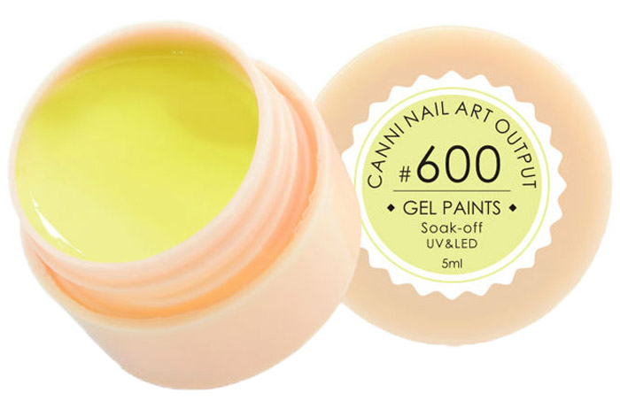 Canni Гель-краска для ногтей Gel Paints, тон № 600, 5 мл11588 Canni Гель-краска для ногтей Gel Paints, тон № 600, 5 мл11588Гель-лак Canni – это покрытие для ногтей нового поколения, которое поставит крест на всех известных Вам ранее проблемах и трудностях использования Гель-лаков. Это самые качественные и самые доступные шеллаки на сегодняшний день. Canni Гель-лак может легко сравниться по качеству с продукцией CND, а в цене и вовсе выигрывает у американского бренда. Предельно простое нанесение, способность к самовыравниванию, отличная пигментация, безопасное снятие, безвредность для здоровья ногтей и огромная палитра оттенков – это далеко не все достоинства Гель-лаков Канни. Каждая женщина найдет для себя в них что-то свое, отчего уже никогда не сможет отказаться.