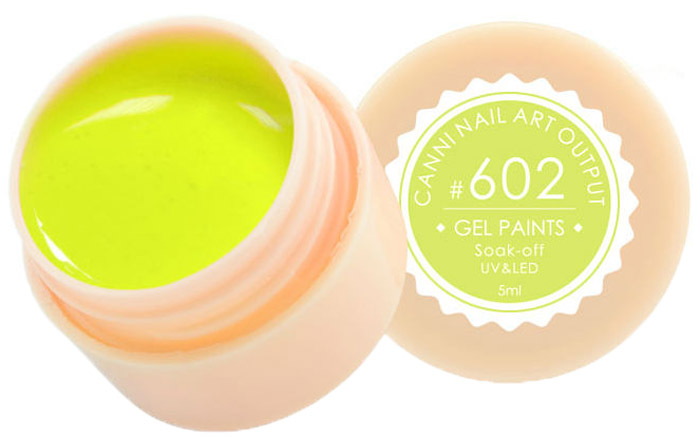 Canni Гель-краска для ногтей Gel Paints, тон № 602, 5 мл11590 Canni Гель-краска для ногтей Gel Paints, тон № 602, 5 мл11590Гель-лак Canni – это покрытие для ногтей нового поколения, которое поставит крест на всех известных Вам ранее проблемах и трудностях использования Гель-лаков. Это самые качественные и самые доступные шеллаки на сегодняшний день. Canni Гель-лак может легко сравниться по качеству с продукцией CND, а в цене и вовсе выигрывает у американского бренда. Предельно простое нанесение, способность к самовыравниванию, отличная пигментация, безопасное снятие, безвредность для здоровья ногтей и огромная палитра оттенков – это далеко не все достоинства Гель-лаков Канни. Каждая женщина найдет для себя в них что-то свое, отчего уже никогда не сможет отказаться.