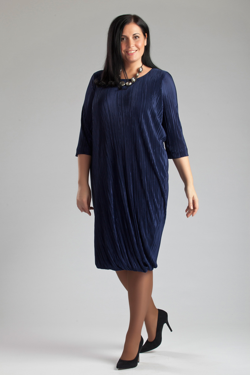 Платье Averi, цвет: синий. 1228. Размер 60 (64)