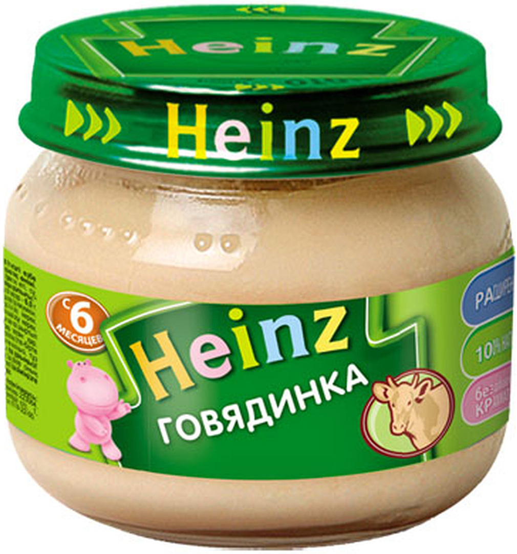Heinz пюре говядинка, с 6 месяцев, 80 г70269400 Heinz пюре говядинка, с 6 месяцев, 80 г70269400Продукт готов к употреблению. Перед употреблением перемешать. Нужное количество подогреть, не добавляя соли. Не разогревать повторно.