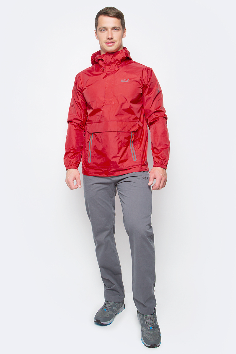 Куртка мужская Jack Wolfskin Cloudburst Smock M, цвет: красный. 1109181-2681. Размер XXL (54)