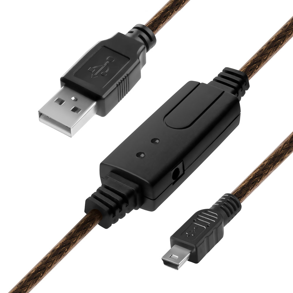 Greenconnect Russia GCR-UM2M5P1-BD2S, Transparent Black кабель активный USB/miniUSB 2.0 (10 м)GCR-UM2M5P1-BD2S-10.0m Greenconnect Russia GCR-UM2M5P1-BD2S, Transparent Black кабель активный USB/miniUSB 2.0 (10 м)GCR-UM2M5P1-BD2S-10.0mКабель miniUSB 2.0 позволит подключать фото и видео камеры мобильные телефоны, смартфоны, планшеты, и другие устройства с разъемом miniUSB 2.0 к ПК, ноутбуку, Macbook. С помощью этого кабеля можно легко передавать музыку, фото, видео ролики, фильмы, файлы с ПК на фотоаппарат мобильное устройство, видеокамеру и обратно. Одновременно с передачей данных, кабель USB 2.0 может быстро зарядить подключенные устройства.Кабель для зарядки портативной электроники mini USB 2.0 изготовлен из качественных материалов. Двойное экранирование (сочетание фольгированной и общей оплетки) позволяет обеспечить стопроцентное покрытие кабеля экраном, защищая от внешних помех, а также обеспечивая высокую прочность кабеля. Защита от замерзания miniUSB 2.0 кабеля позволяет ему оставаться мягким, гибким и не ломаться даже при низких температурах.