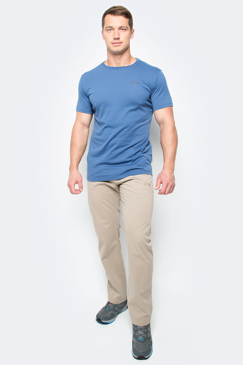 Брюки мужские Jack Wolfskin Drake Pants, цвет: бежевый. 1503811-5605. Размер 541503811-5605 Брюки мужские Jack Wolfskin Drake Pants, цвет: бежевый. 1503811-5605. Размер 541503811-5605Брюки мужские Drake Pants изготовлены из ткани FUNCTION 65 с высоким содержанием натурального хлопка, что делает изделие мягким и приятным на ощупь. Ткань обладает защитой от влаги и ветра, а также отличается прочностью. Модель имеет прямой силуэт и стандартную талию. Застегивается на ширинку с молнией и пуговицу в поясе, также имеются шлевки для ремня. Брюки имеют два втачных кармана спереди и два накладных кармана сзади. Идеальный вариант для путешествий, хайкинга в горах и повседневной носки.