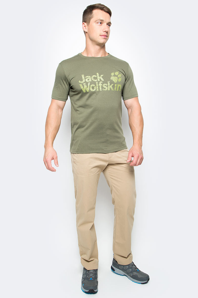 Футболка мужская Jack Wolfskin Pride Function 65 T M, цвет: оливковый. 1804671-5033. Размер XL (52)1804671-5033 Футболка мужская Jack Wolfskin Pride Function 65 T M, цвет: оливковый. 1804671-5033. Размер XL (52)1804671-5033Футболка мужская Pride Function 65 T M изготовлена из полиэстера и органического хлопка. Ткань легкая и мягкая, быстро сохнет, приятная на ощупь и очень прочная. Модель имеет круглый вырез горловины и короткие стандартные рукава. Футболка дополнена логотипом бренда. В такой футболке вам будет комфортно весь день, она универсальна и подходит для повседневной жизни так же хорошо, как и для активного отдыха на природе.