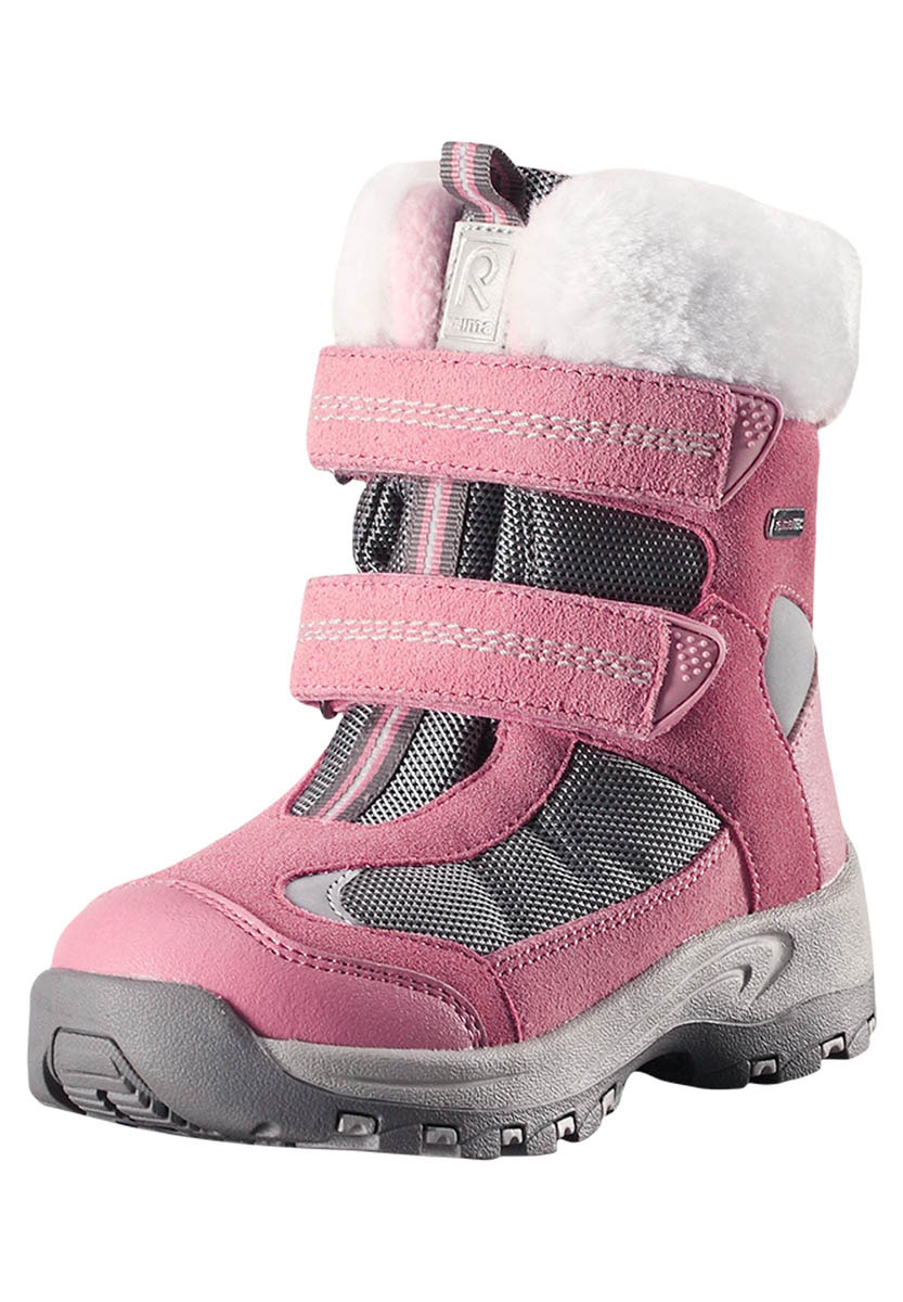 Ботинки детские Reima Kinos, цвет: светло-розовый, серый. 5693254320. Размер 32