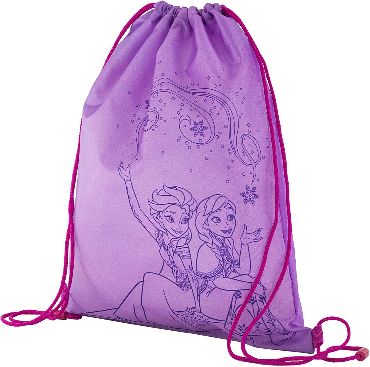 Disney Frozen Сумка для сменной обуви FZEB-MT2-883FZEB-MT2-883 Disney Frozen Сумка для сменной обуви FZEB-MT2-883FZEB-MT2-883Сумка-мешок для сменной обуви Disney Frozen станет удобным помощником в школьной и спортивной жизни ребенка, а любимые герои будут долго радовать его. Изделие подойдет как для хранения, так и для переноски сменной обуви и одежды любого размера.Сумка выполнена из прочного водостойкого полиэстера и содержит одно вместительное отделение, затягивающееся с помощью текстильных шнурков. Шнурки фиксируются в нижней части сумки, благодаря чему ее можно носить за спиной как рюкзак.