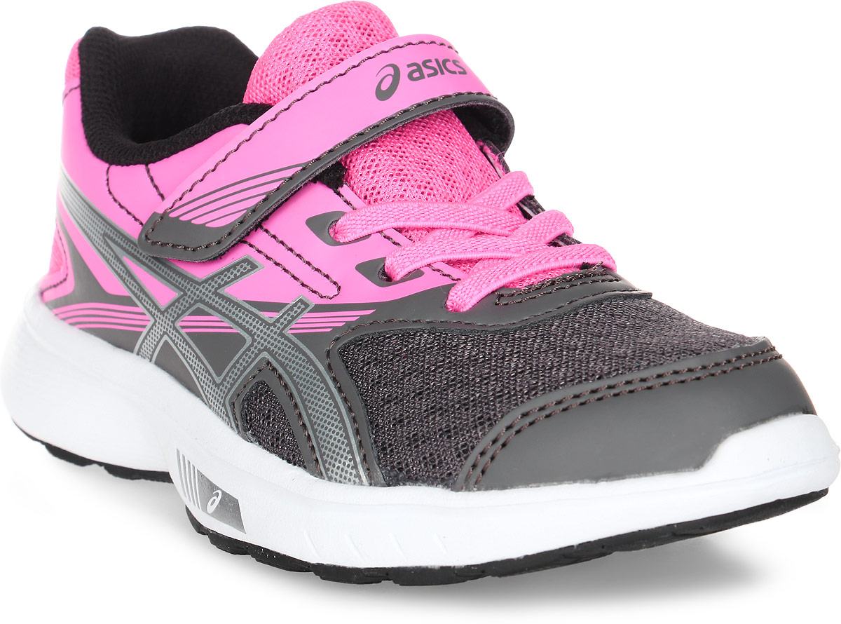 Кроссовки для девочки Asics Stormer Ps, цвет: серый, розовый. C725N-9793. Размер 2 (32)C725N-9793 Кроссовки для девочки Asics Stormer Ps, цвет: серый, розовый. C725N-9793. Размер 2 (32)C725N-9793Легкие и удобные беговые кроссовки Asics Stormer Ps для девочки - идеальный вариант для ребенка. Практически невесомая конструкция кроссовок достигается за счет облегченных материалов. Верх модели выполнен из дышащего сетчатого материала, гарантирующего оптимальную посадку и хорошую поддержку стопы. Укрепленный прошитый носок гарантирует большую износостойкость. Литая средняя часть подошвы EVA обеспечит комфорт на каждый день. Классическая шнуровка с дополнительной застежкой на липучке надежно фиксируют стопу внутри кроссовка. Внутренняя стелька выполнена из вспененного материала EVA. Промежуточная подошва обеспечивает необходимую амортизацию. Кроссовки Asics Stormer Ps отлично подойдут как для активных занятий спортом, так и для повседневной носки.