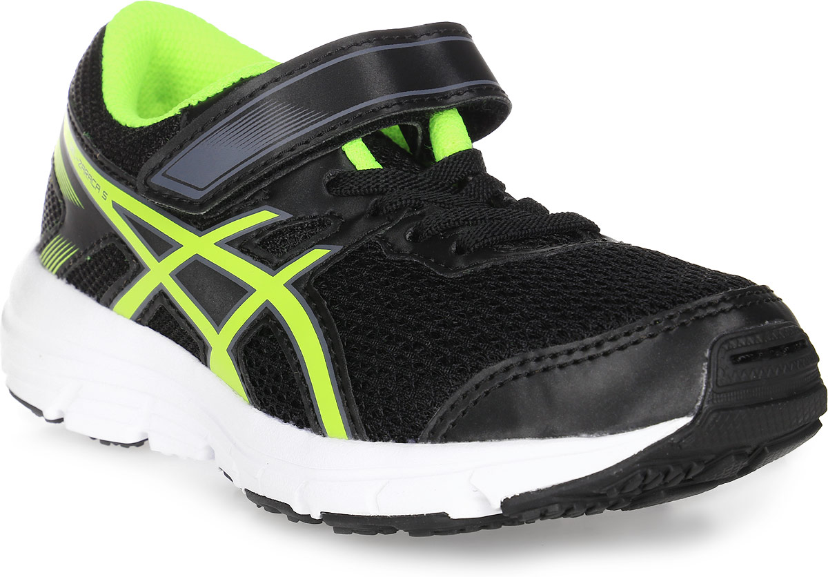 Кроссовки для мальчика Asics Gel-Zaraca 5 Ps, цвет: черный, желтый. C636N-9007. Размер K12 (28,5)C636N-9007 Кроссовки для мальчика Asics Gel-Zaraca 5 Ps, цвет: черный, желтый. C636N-9007. Размер K12 (28,5)C636N-9007Беговые кроссовки для мальчика Asics Gel-Zaraca 5 Ps, легкие словно пушинка, - отличный вариант для спортплощадки, школы и встреч с друзьями. Невероятно легкие детские кроссовки Asics Gel-Zaraca 5 Ps дарят ребенку возможность быть настолько активным, насколько ему этого хочется. Подчеркнуто минималистский дизайн сочетается с низким профилем с амортизацией для естественного бега. Серия гибкой обуви Zaraca выдержала испытание временем. Естественные движения ног в легкой и удобной обуви. Поддержка каждого шага благодаря амортизации GEL в задней части подошвы. На ноге модель фиксируют шнуровка и ремешок на липучке.