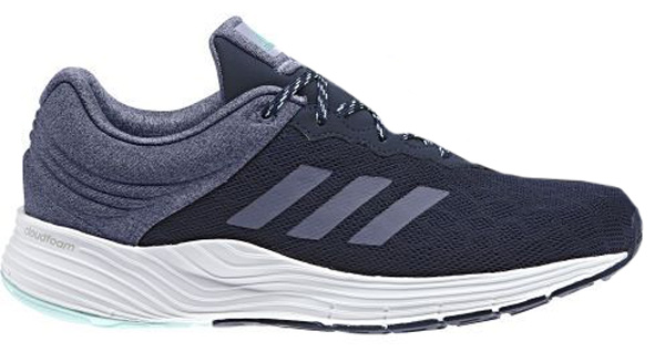 Кроссовки для бега женские Adidas Fluidcloud, цвет: темно-синий, фиолетовый. BB3334. Размер 7,5 (40)BB3334 Кроссовки для бега женские Adidas Fluidcloud, цвет: темно-синий, фиолетовый. BB3334. Размер 7,5 (40)BB3334Мягкость и комфорт от старта до финиша на ежедневных пробежках. Женские беговые кроссовки Adidas Fluidcloud с промежуточной подошвой cloudfoam для адаптивной амортизации и с дышащим сетчатым верхом. Прочная подошва не теряет своих свойств в течение долгого времени.Тип поддержки стопы: нейтральный.Верх выполнен из крупной сетки для максимальной вентиляции. Люверсы анатомической формы для максимально естественных движений. Промежуточная подошва cloudfoam для поглощения ударных нагрузок и комфортной посадки без разнашивания; удобная и функциональная стелька OrthoLite с антимикробным покрытием.Расщепленная подошва для гибкости и независимого движения носка и пятки. Исключительно износостойкая подошва ADIWEAR.