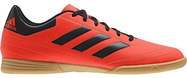 Кроссовки для футзала мужские Adidas Goletto Vi In, цвет: красный, черный. S77227. Размер 9,5 (42,5)S77227 Кроссовки для футзала мужские Adidas Goletto Vi In, цвет: красный, черный. S77227. Размер 9,5 (42,5)S77227Кроссовки для зала от всемирно известного спортивного бренда adidas выполнены из качественного синтетического материала. Модель оформлена фирменными нашивками и надписями. Шнурки надежно зафиксируют модель на ноге. Внутренняя поверхность из текстиля комфортна при движении. Подошва изготовлена из высококачественной резины.