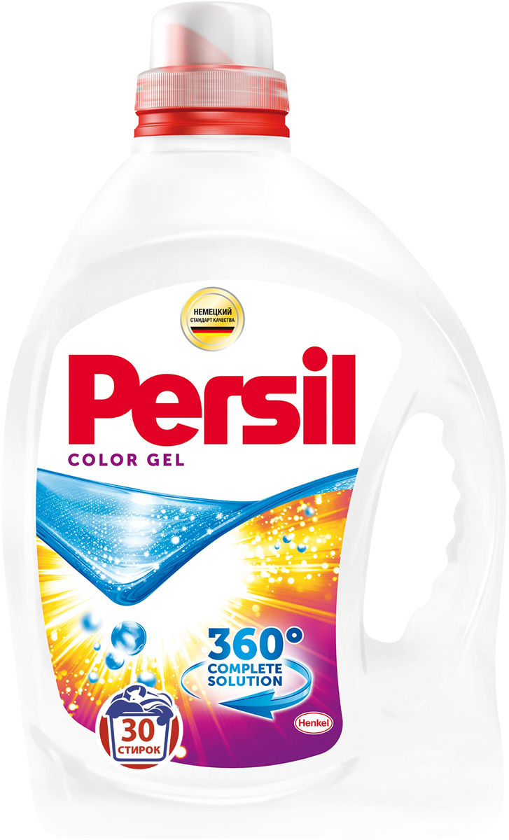 Средство для стирки цветного белья Persil Color Gel, концентрат, 2,19 л904717 Средство для стирки цветного белья Persil Color Gel, концентрат, 2,19 л904717Средство Persil Color Gel предназначено для стирки цветных вещей. Эффективно отстирывает даже самые сложные пятна. Благодаря компонентам, способствующим фиксации цвета, сохраняет цвета яркими и сияющими. Легко растворяется в воде. Эффективно удаляет пятна. Глубоко проникает в структуру волокон и не оставляет разводов. Сохраняет цвета яркими. Подходит для стирки цветных изделий из х/б, льняных, синтетических тканей итканей из смешанных волокон (кроме шерсти и шелка) в стиральных машинкахлюбого типа и ручной стирки, в воде любой жесткости. Товар сертифицирован.