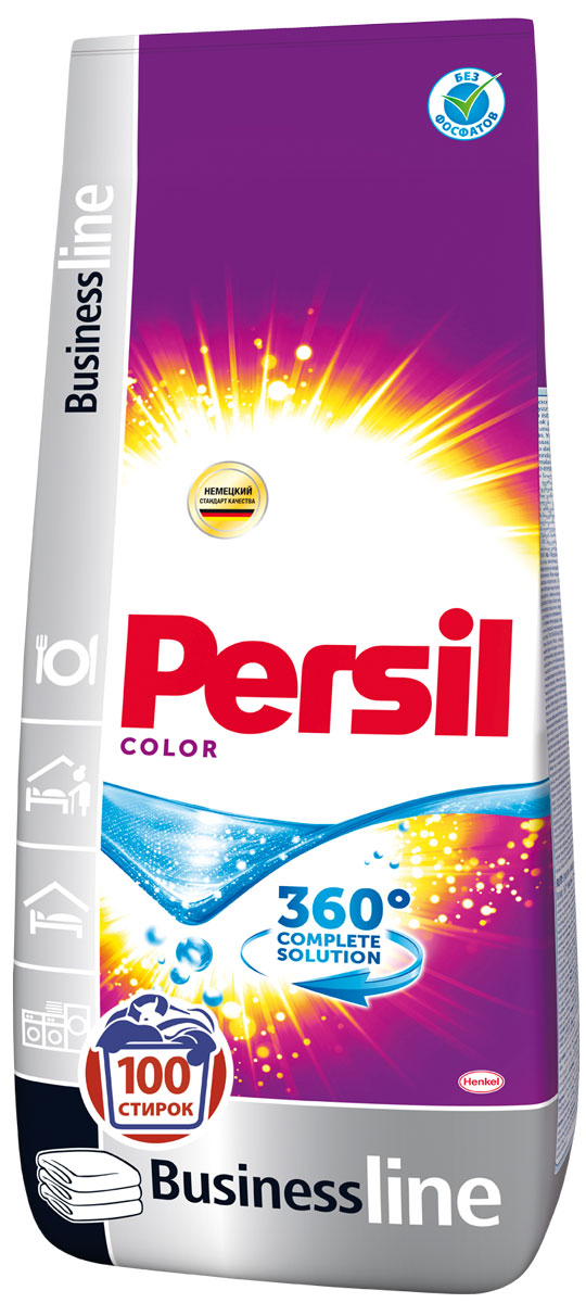 Порошок стиральный Persil Color 360° Complete Solution, 15 кг1987278 Порошок стиральный Persil Color 360° Complete Solution, 15 кг1987278Persil Color - стиральный порошок с сильной формулой, которая содержит активные капсулы пятновыводителя. Эти капсулы быстро растворяются в воде и начинают действовать на пятно уже в самом начале стирки. Благодаря специальной формуле Persil Color отлично удаляет даже сложные пятна, а специальные цветозащитные компоненты сохраняют яркие цвета ткани.Persil Color для безупречной чистоты вашего белья. Состав: 5-15% анионные ПАВ, Товар сертифицирован.