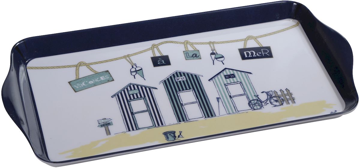 Поднос Efya Deco Cabines, 15 х 30,5 см017694 Поднос Efya Deco Cabines, 15 х 30,5 см017694Интерьер кухни наполнить уютом и теплом помогут французские мелочи, специально для вас собранные в коллекции. Эти милые вещицы разнообразят и украсят обстановку вашей любимой кухни.