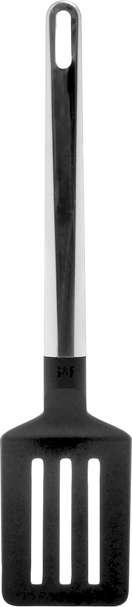 Лопатка кулинарная Salt&Pepper Tools, с отверстиями, цвет: черныйBAM37889 Лопатка кулинарная Salt&Pepper Tools, с отверстиями, цвет: черныйBAM37889Кухонные принадлежности, поварские инструменты - необходимые помощники для облегчения жизни на кухне. Эта коллекция содержит все необходимые инструменты. Эффективные кухонные аксессуары выполнены в классическом черном цвете и из нержавеющей стали.