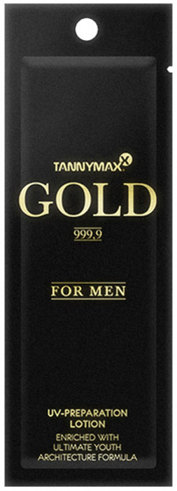 Tannymaxx Гель-ускоритель загара для мужчин Gold 999,9 For Men UV-Preparation, с инновационным комплексом активных веществ Ultimate Youth Architect Formula, 13 мл