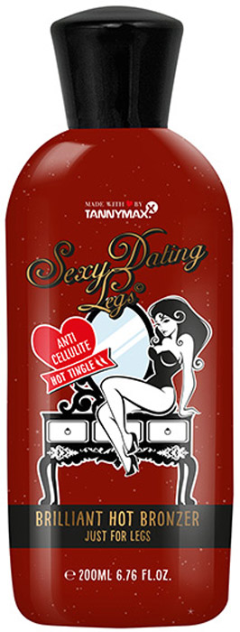 Tannymaxx Sexy Dating Legs - Hot Brilliant Bronzer - крем-ускоритель для загара ног с бронзатором тройного действия, с тингл-эффектом и антицеллюлитным эффектом, 200 мл