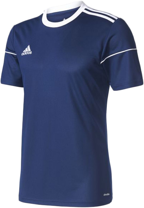 Футболка мужская Adidas Squad 17 Jsy Ss, цвет: синий. BJ9171. Размер S (44/46)BJ9171 Футболка мужская Adidas Squad 17 Jsy Ss, цвет: синий. BJ9171. Размер S (44/46)BJ9171Комфортная мужская футболка от Adidas с короткими рукавами и круглым вырезом горловины выполнена из полиэстера. Отводящая влагу ткань быстро сохнет и сохраняет ощущение свежести. Модель оформлена - на правой груди логотипом бренда,тремя полосками на плечах и окантовкой на рукавах.