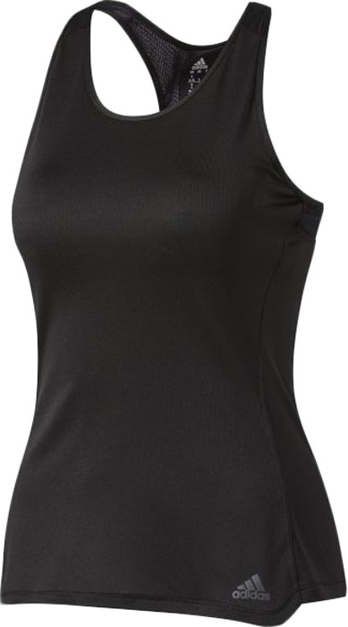 Майка для бега женская Adidas Rs Cup Tnk W, цвет: черный. BP7447. Размер L (48/50)BP7447 Майка для бега женская Adidas Rs Cup Tnk W, цвет: черный. BP7447. Размер L (48/50)BP7447Удобная женская майка Adidas, выполненная из полиэстера, гарантирует комфорт во время длительных забегов в жаркие дни. Ткань с технологией climalite® отводит излишки влаги от тела, сохраняя комфортное ощущение сухости. Майка-борцовка с круглым вырезом горловины дополнена светоотражающим логотипом бренда.