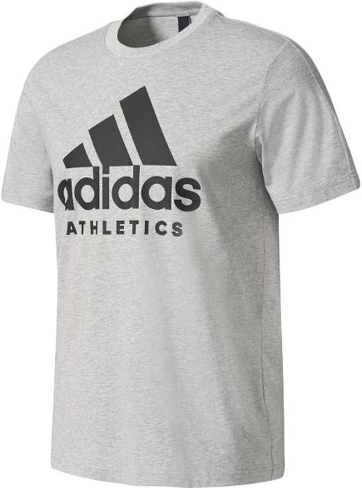 Футболка мужская Adidas Sid Branded Tee, цвет: серый. BK3711. Размер XXL (60/62)BK3711 Футболка мужская Adidas Sid Branded Tee, цвет: серый. BK3711. Размер XXL (60/62)BK3711Комфортная мужская футболка от Adidas с короткими рукавами и круглым вырезом горловины выполнена из натурального хлопка. Модель оформлена спереди логотипом бренда.