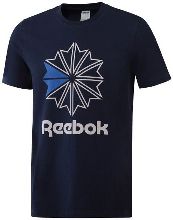 Футболка мужская Reebok F Gr Tee, цвет: темно-синий. BQ3480. Размер M (48/50)BQ3480 Футболка мужская Reebok F Gr Tee, цвет: темно-синий. BQ3480. Размер M (48/50)BQ3480Футболка мужская Reebok выполнена из натурального хлопка. Модель с круглым воротником в рубчик и короткими рукавами дополнена крупным принтом в виде классического логотипа спереди.