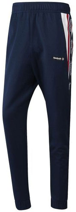 Брюки спортивные мужские Reebok F Franchise Trackpa, цвет: темно-синий. BQ5413. Размер L (52/54)BQ5413 Брюки спортивные мужские Reebok F Franchise Trackpa, цвет: темно-синий. BQ5413. Размер L (52/54)BQ5413Спортивные мужские брюки Reebok выполнены из натурального хлопка. Модель дополнена по боком двумя прорезными карманами и одним карманом сзади. Эластичный пояс и контрастный внутренний шнурок, обеспечат оптимальную посадку. Модель дополнена логотипом бренда и эффектными графическими вставками по бокам.