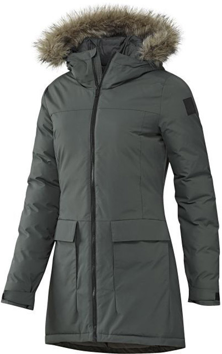 Парка женская Adidas W Xploric Parka, цвет: серо-зеленый. BQ6804. Размер L (48/50)BQ6804 Парка женская Adidas W Xploric Parka, цвет: серо-зеленый. BQ6804. Размер L (48/50)BQ6804Женская парка Adidas выполнена из полиамида и дополнена утеплителем из синтепона. Модель с капюшоном и длинным рукавами застегивается на застежку-молнию. Спереди расположено два накладных кармана с клапанами. Изделие дополнено съемным искусственным мехом на капюшоне.