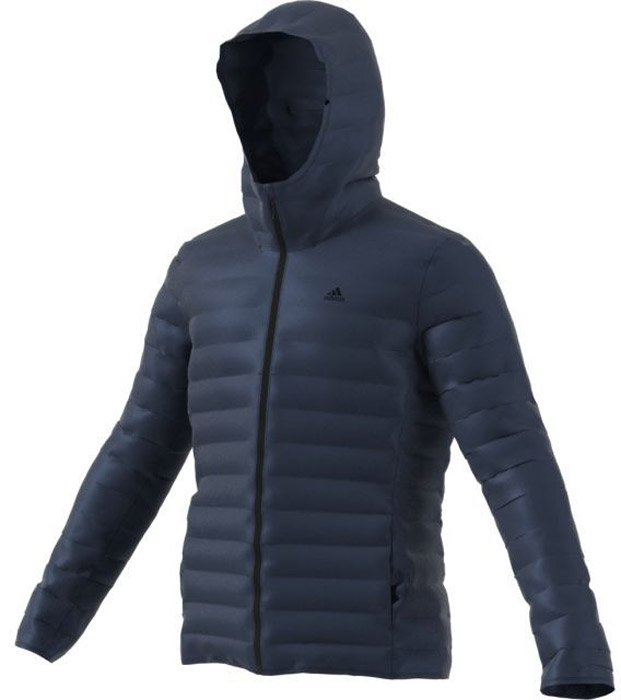 Пуховик мужской Adidas Varilite Ho Jkt, цвет: темно-синий. BQ7785. Размер XXL (60/62)BQ7785 Пуховик мужской Adidas Varilite Ho Jkt, цвет: темно-синий. BQ7785. Размер XXL (60/62)BQ7785Мужской пуховик Adidas с длинными рукавами и несъемным капюшоном выполнен из прочного полиэстера. Наполнитель - натуральный пух и перо. Модель застегивается на застежку-молнию спереди. Изделие дополнено спереди двумя карманами с медиа каналами. Изделие оформлено прострочкой и светоотражающими элементами.