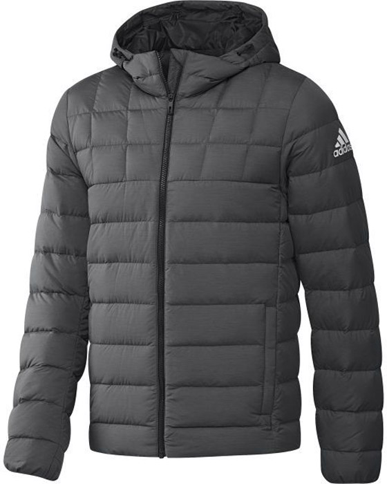 Пуховик мужской Adidas Nuvic Heather, цвет: серый. BQ8628. Размер S (44/46)BQ8628 Пуховик мужской Adidas Nuvic Heather, цвет: серый. BQ8628. Размер S (44/46)BQ8628Мужской пуховик Adidas с длинными рукавами и несъемным капюшоном выполнен из прочного полиэстера. Объем капюшона регулируется при помощи шнурка-кулиски. Наполнитель - натуральный пух и перо. Модель застегивается на застежку-молнию спереди. Изделие дополнено спереди двумя карманами с медиа каналами. Изделие оформлено прострочкой и светоотражающими элементами.