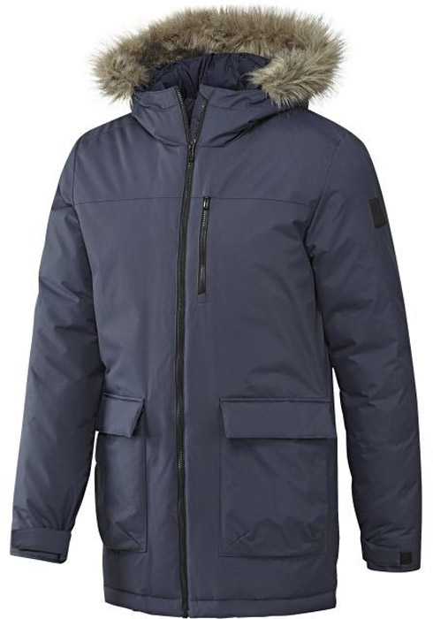 Парка мужская Adidas Xploric Parka, цвет: синий. BS0979. Размер M (48/50)BS0979 Парка мужская Adidas Xploric Parka, цвет: синий. BS0979. Размер M (48/50)BS0979Мужской пуховик Adidas выполнен из полиамида. Куртка с несъемным капюшоном застегивается на удобную застежку-молнию спереди. Капюшон дополнен искусственным мехом. Модель имеет два накладных кармана с клапанами и один прорезной карман на застежке-молнии.