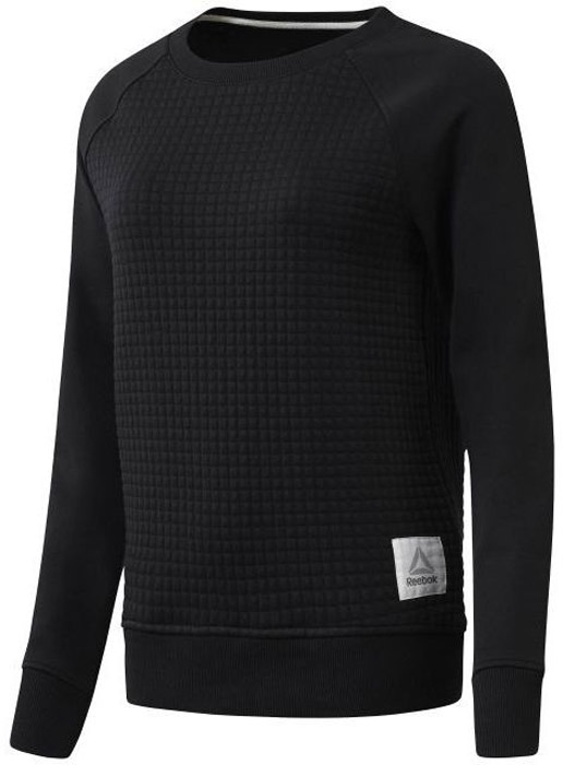 Толстовка женская Reebok El Quilted Crew, цвет: черный. CD9343. Размер L (50/52)CD9343 Толстовка женская Reebok El Quilted Crew, цвет: черный. CD9343. Размер L (50/52)CD9343Толстовка женская Reebok с круглым воротом выполнена из высококачественных материалов. Модель выполнена из стеганной ткани двойного плетения для тепла. Манжеты и низ в рубчик для оптимальной посадки. Гладкие рукава создают контраст. Изделие дополнено логотипом слева снизу.