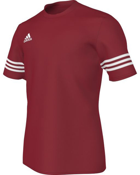 Футболка мужская Adidas Entrada 14 Jsy, цвет: бордовый. F50485. Размер L (52/54)F50485 Футболка мужская Adidas Entrada 14 Jsy, цвет: бордовый. F50485. Размер L (52/54)F50485Комфортная мужская футболка от Adidas с короткими рукавами и круглым вырезом горловины выполнена из высококачественного материала. Модель оформлена спереди логотипом бренда.