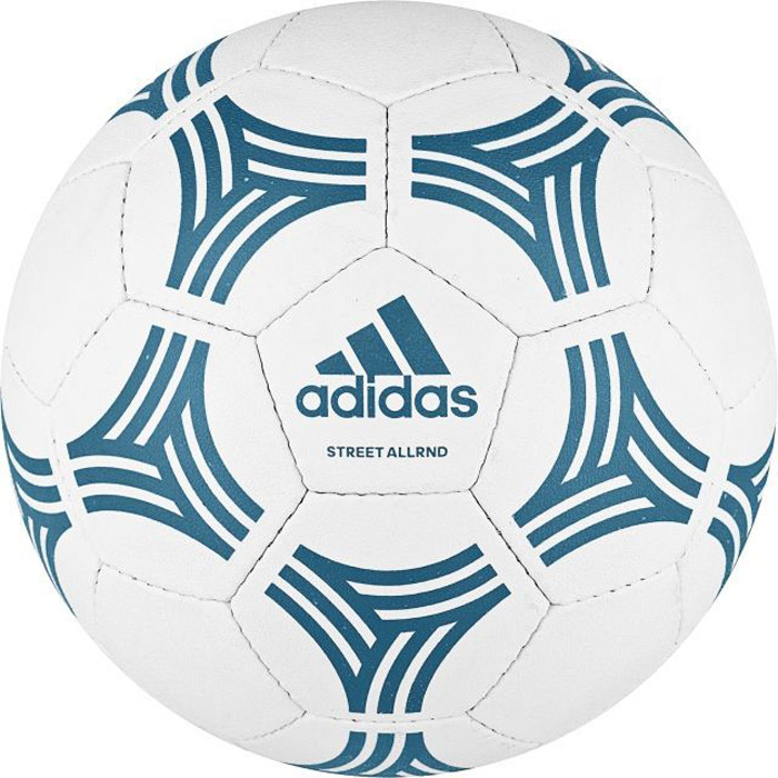 Мяч футбольный Adidas Tango Allround, цвет: белый, синий. BP7773. Размер 5BP7773 Мяч футбольный Adidas Tango Allround, цвет: белый, синий. BP7773. Размер 5BP7773МячAdidas Tango Allround с ручной сшивкой панелей обеспечивает мягкий контакт и высокую прочность в любых условиях.Камера из латекса.Перед использованием требуется накачать камеру.