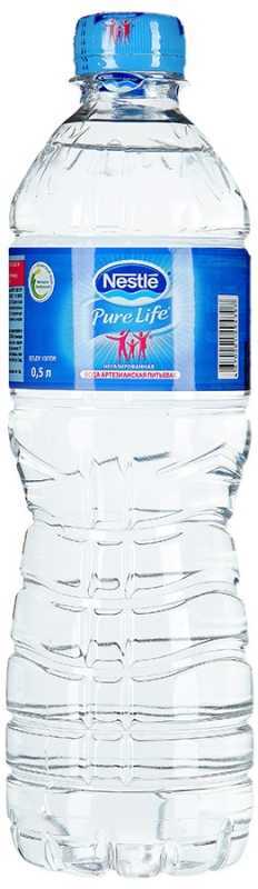 Nestle Pure Life вода негазированная, 0,5 лWNPL00-050P12 Nestle Pure Life вода негазированная, 0,5 лWNPL00-050P12Вода питьевая артезианская первой категории, глубокой очистки, кондиционированная Nestle Pure Life. Вода с мягким освежающим вкусом, которая содержит все необходимые человеческому организму макроэлементы. Произведена под контролем Nestle.