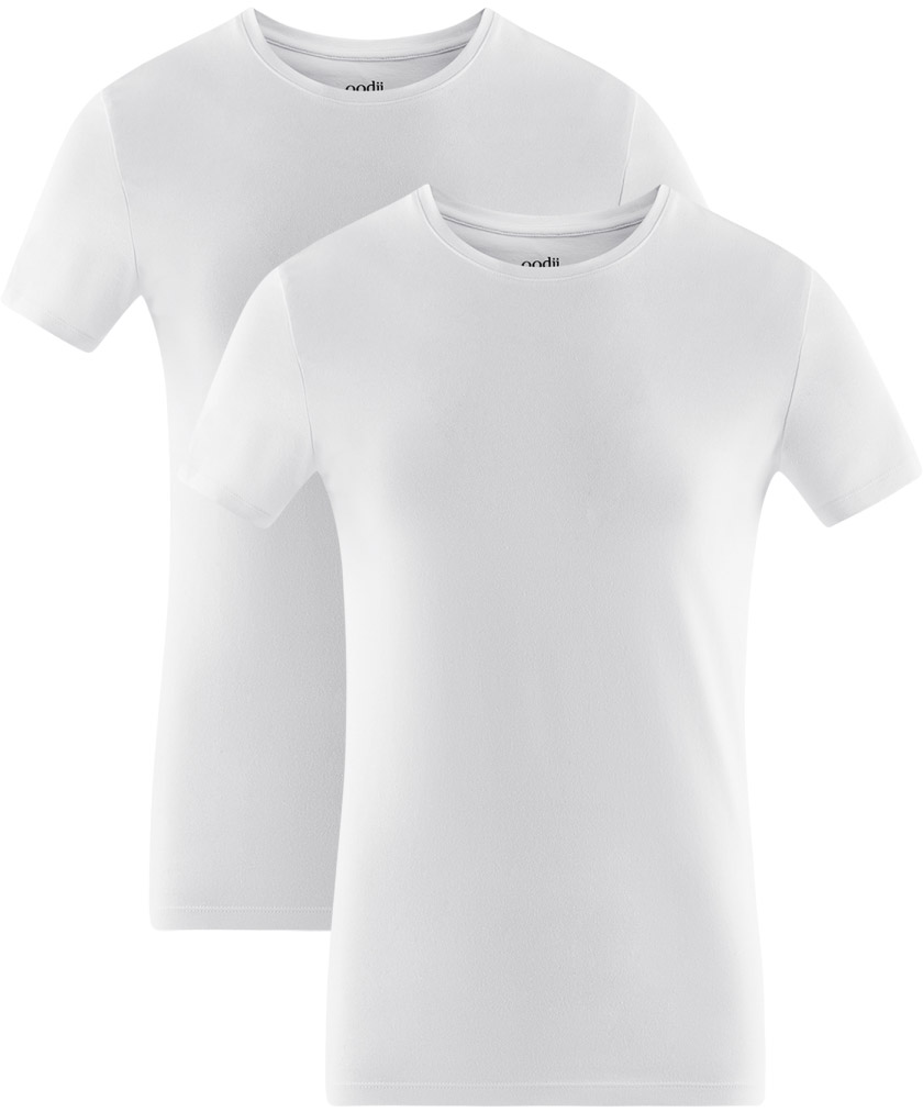 Футболка мужская oodji Basic, цвет: белый, 2 шт. 5B611004T2/46737N/1000N. Размер XL (56)5B611004T2/46737N/1000N Футболка мужская oodji Basic, цвет: белый, 2 шт. 5B611004T2/46737N/1000N. Размер XL (56)5B611004T2/46737N/1000NМужская базовая футболка от oodji выполнена из эластичного хлопкового трикотажа. Модель с короткими рукавами и круглым вырезом горловины. В комплекте 2 футболки.