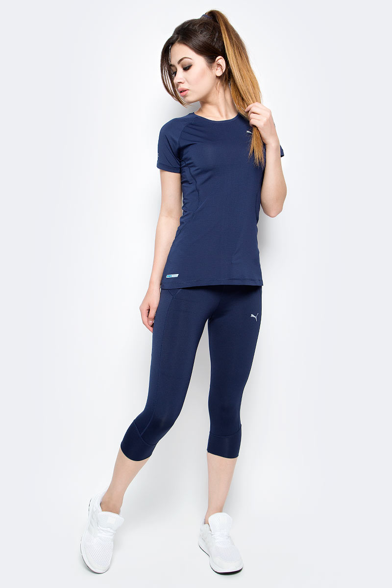 Тайтсы женские Puma Pwrcool Speed 3 4 Tight W, цвет: темно-синий. 51509501. Размер XS (40/42)51509501 Тайтсы женские Puma Pwrcool Speed 3 4 Tight W, цвет: темно-синий. 51509501. Размер XS (40/42)51509501Женские тайтсы Puma Pwrcool Speed 3 4 Tight W выполнены из высококачественного материала и разработаны для активных тренировок. Специальный крой в области колен гарантирует невероятную свободу движений. Сетчатые вставки в горячих зонах для улучшения вентиляции. Плоские швы, не натирающие кожу.