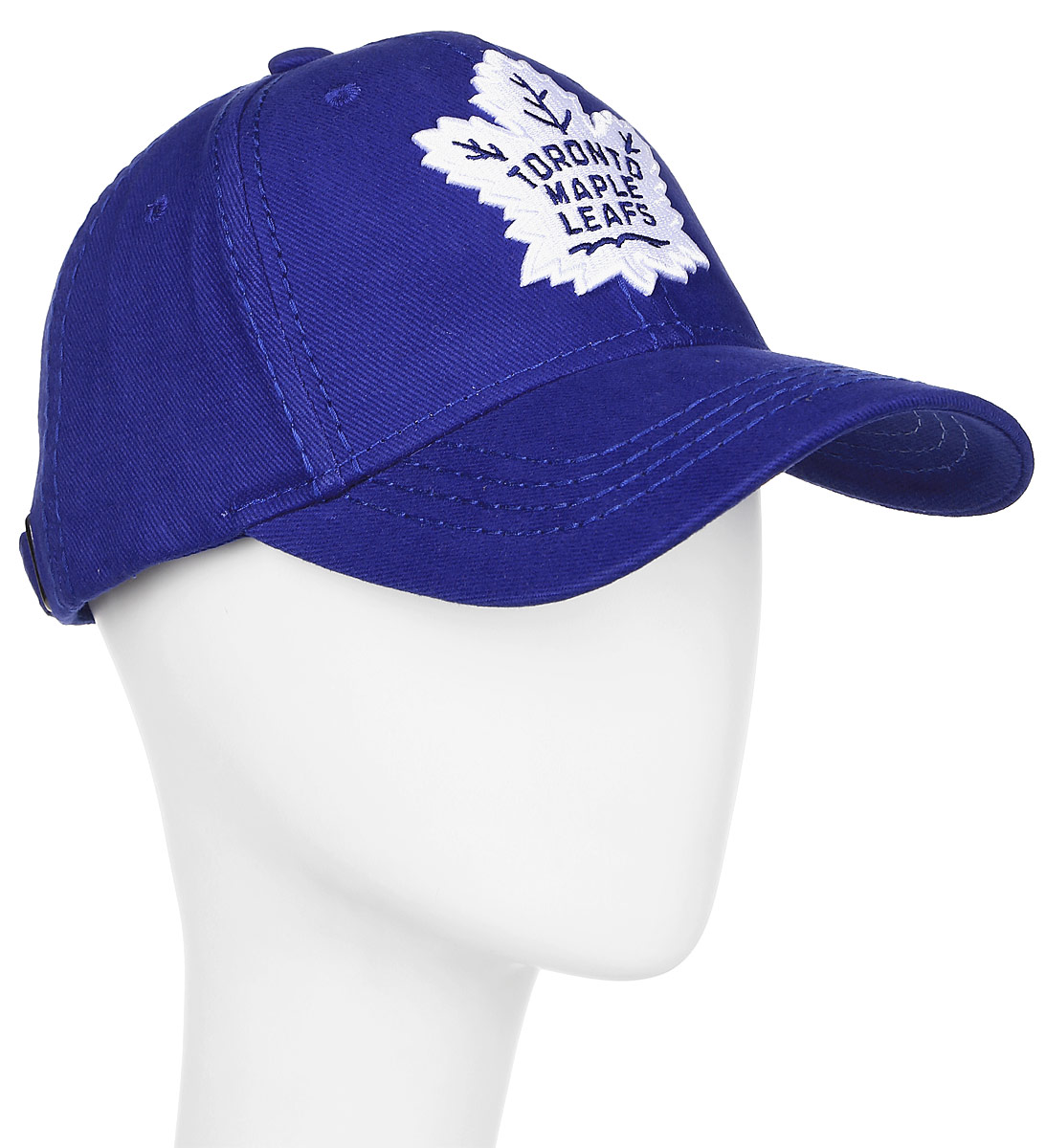 Бейсболка детская Atributika & Club Toronto Maple Leafs, цвет: синий. 29087. Размер 52/5429087 Бейсболка детская Atributika & Club Toronto Maple Leafs, цвет: синий. 29087. Размер 52/5429087Бейсболка с логотипом ХК Toronto Maple Leafs выполнена из высококачественного материала. Модель дополнена широким твердым козырьком и оформлена объемной вышивкой. Бейсболка имеет перфорацию, обеспечивающую необходимую вентиляцию. Объем изделия регулируется фиксатором.