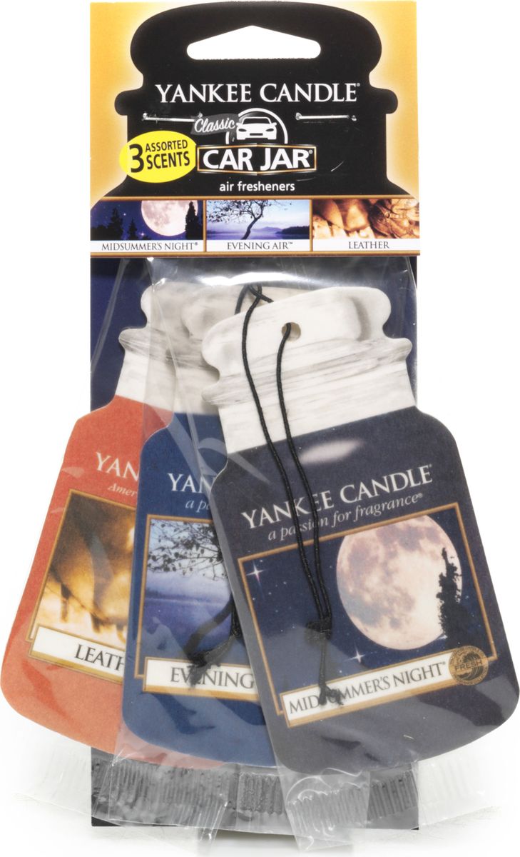 Авто-ароматизатор Yankee Candle Ночной круиз, сухой, 3 шт1159971E Авто-ароматизатор Yankee Candle Ночной круиз, сухой, 3 шт1159971EУпаковка содержит 3 аромата ( Летняя ночь, Кожа , Вечерний воздух ) Ароматизатор от самого известного производителя ароматов для дома в мире , Yankee Candle , прекрасно ароматизирует маленькие пространства, при этом не обладая навязчивым запахом, от которого нужно будет проветривать ваш автомобиль . Срок службы каждого ароматизатора до 30 дней.