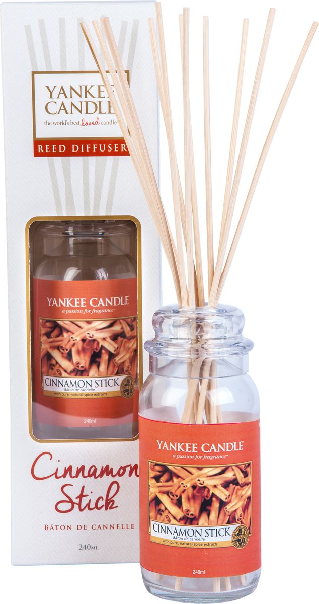 Диффузор Yankee Candle Коричная палочка, 240 мл1315791E Диффузор Yankee Candle Коричная палочка, 240 мл1315791EАроматом самого настоящего коричного дерева. Верхняя нота: Коричная Палочка.Средняя нота: Гвоздика, Кардамон.Базовая нота: Лавровый Лист, Кедр.