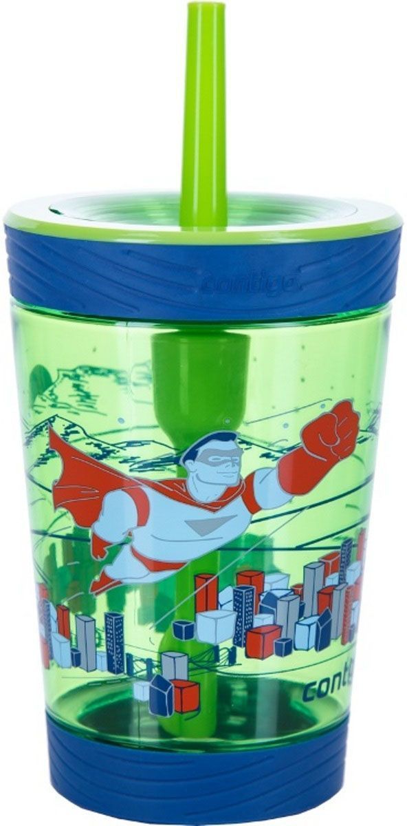 Детский стакан для воды Contigo Spill Proof Tumbler, с трубочкой, 420 мл, цвет: зеленый. contigo0770contigo0770 Детский стакан для воды Contigo Spill Proof Tumbler, с трубочкой, 420 мл, цвет: зеленый. contigo0770contigo0770Бутылка для младенцев оснащена герметичным клапаном. Нужно только глотать пить. Кроме того, он содержит силиконовое кольцо и коническую соломинку для дополнительной защиты от капель. Он также имеет силиконовое основание, которое обеспечивает стабильность за столом.