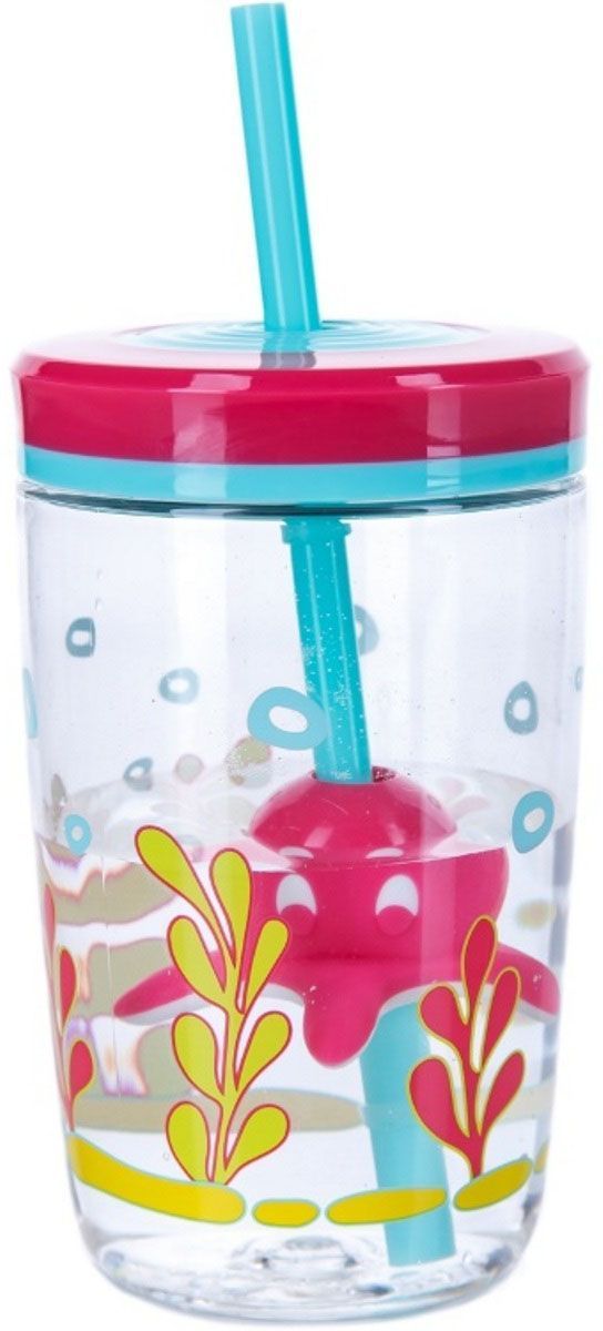 Contigo Детский стакан для воды Floating Straw Tumbler с трубочкой цвет розовый 470 млcontigo0773 Contigo Детский стакан для воды Floating Straw Tumbler с трубочкой цвет розовый 470 млcontigo0773Стакан с трубочкой Contigo Floating Straw Tumblerгарантирует неподдельный интерес со стороны вашего ребенка к содержимому стакана. Плавающая на поверхности акула или осьминог, привнесет дополнительное развлечение в жизнь вашего ребенка. Внешняя расцветка стакана гармонично дополняет животное, которое постоянно остается на поверхности напитка и меняет свое положение по мере убывания содержимого.Яркие животные, плавающие на поверхности, повеселят вашего ребенка. Защитное кольцо на трубочке предотвращает случайную потерю.Материал без содержания вредного BPA. Ударопрочный пластик Tritan: не окрашивается и не впитывает запахи содержимого.Безопасное мытье в посудомоечной машине.