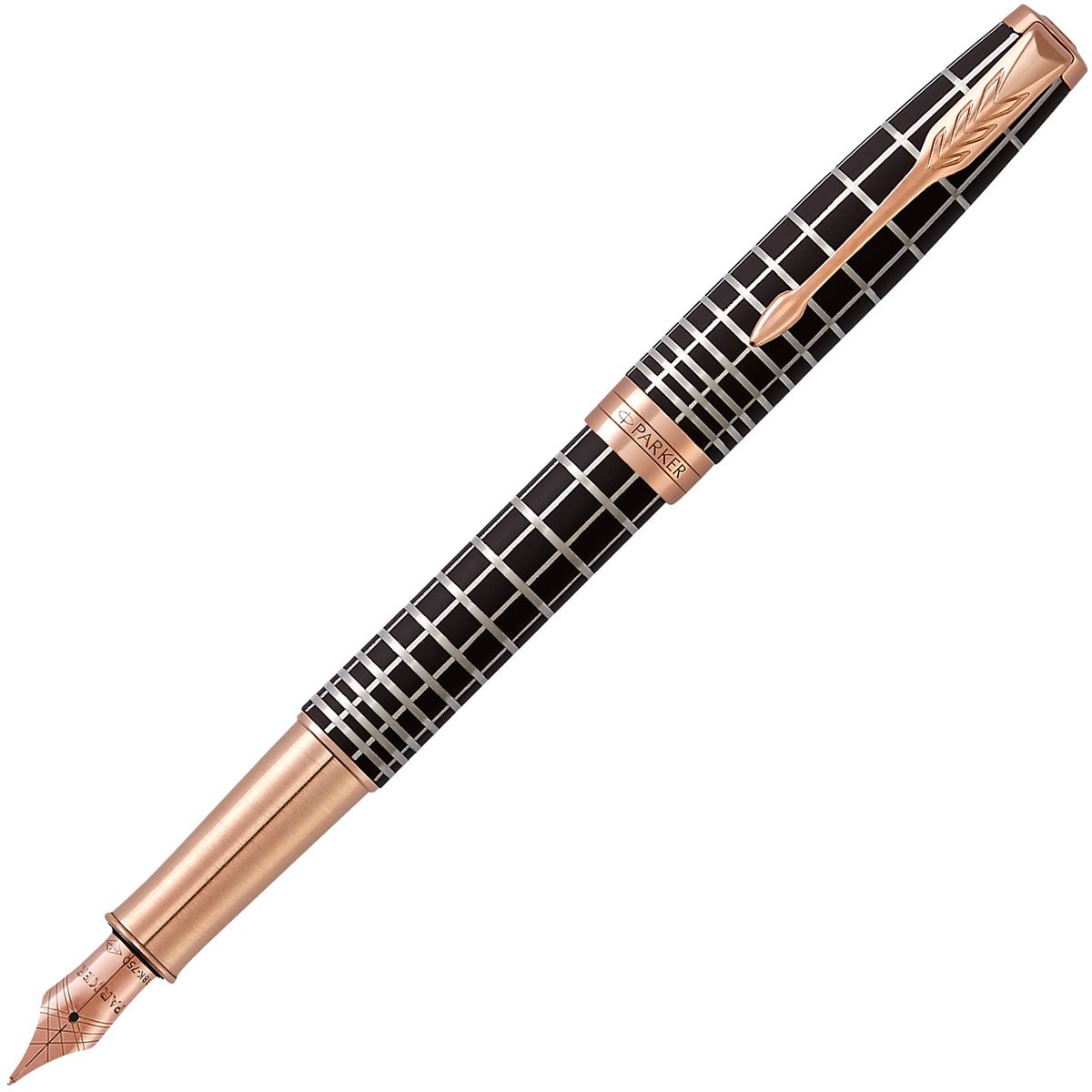 Parker Ручка перьевая Sonnet Brown Rubber PGT
