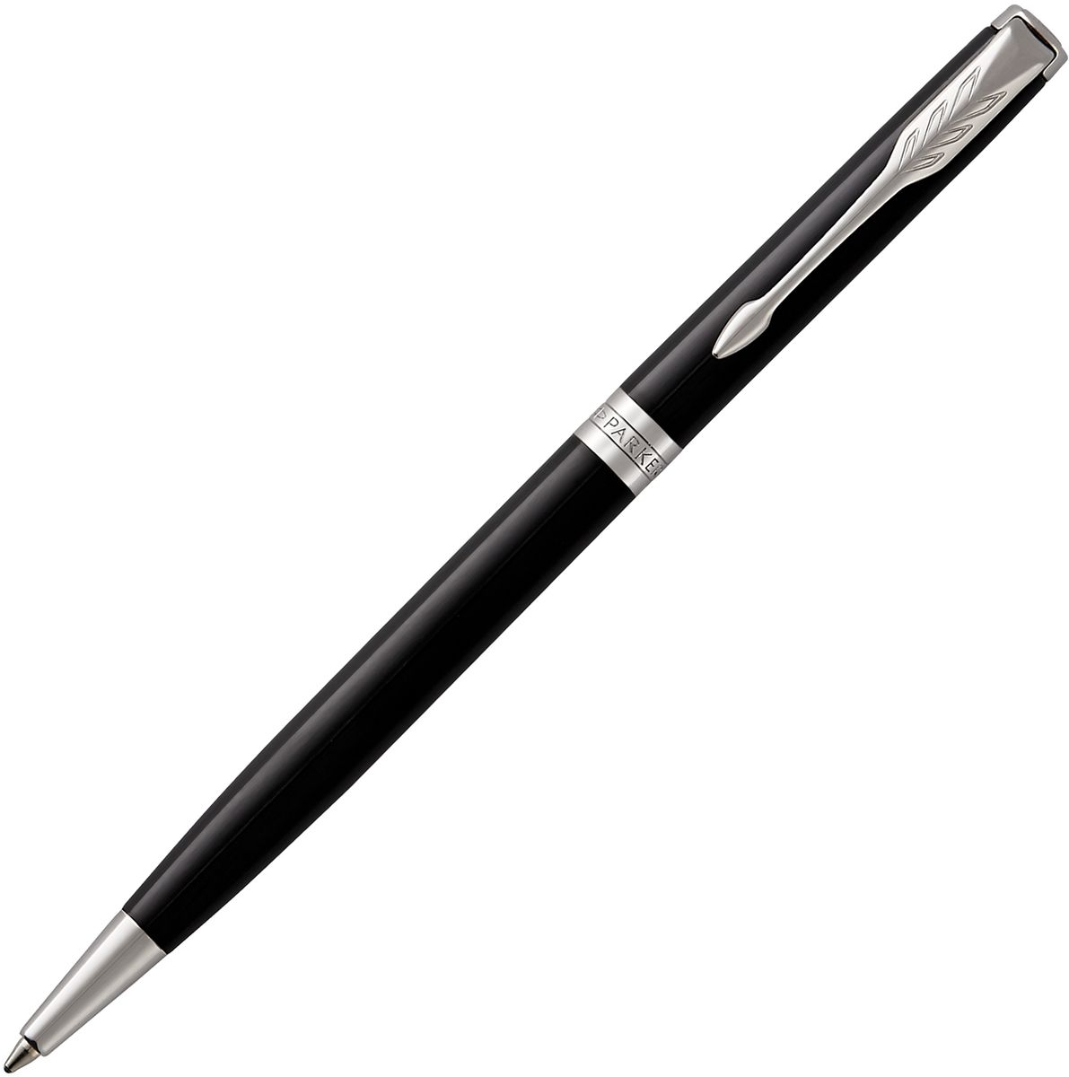 Parker Ручка шариковая Sonnet Slim Black Laque CTPARKER-1931503 Parker Ручка шариковая Sonnet Slim Black Laque CTPARKER-1931503Материал корпуса и колпачка: Латунь, покрытая черным глянцевым лаком.Торец ручки: латунь, покрытая палладием.Зажим колпачка:сталь, покрытая палладием.Кольцо:латунь, покрытая палладием.Зона захвата: пластик (только у шариковой ручки).Способ подачи стержня: Поворотный.Сделано во Франции.Аналог PARKER-S0808840
