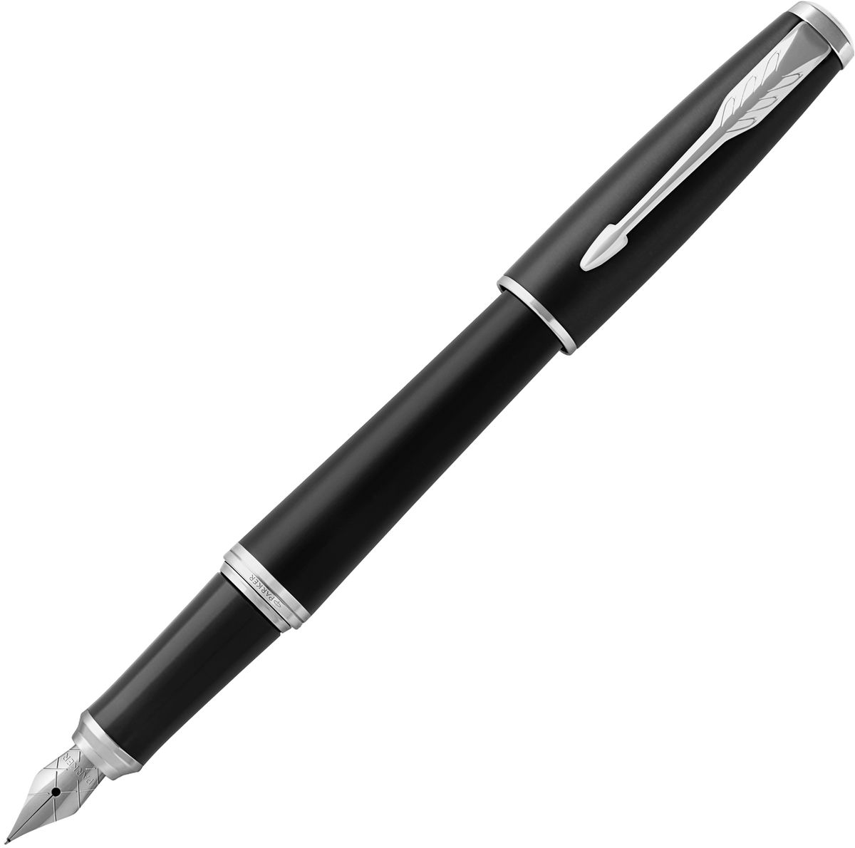 Parker Ручка перьевая Urban Muted Black СT цвет чернил синий