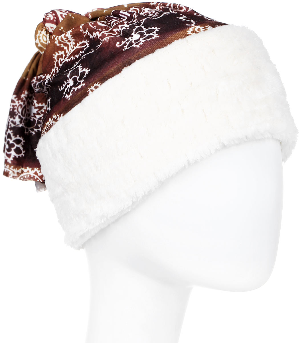 Бандана Buff Polar Thermal Delhi Tobacco Gardenia-Tobacco-Standard, цвет: коричневый. 113131.326.10.00. Размер 53/62 см113131.326.10.00 Бандана Buff Polar Thermal Delhi Tobacco Gardenia-Tobacco-Standard, цвет: коричневый. 113131.326.10.00. Размер 53/62 см113131.326.10.00Теплая бандана-шарф из серии Polar Buff. Polar Buff - это бандана-труба из серии Original Buff, пришитая к цилиндру из Polartec Classic Fleece 100. В холодную погоду Polar Buff поддерживает нормальную температуру тела и предотвращает потерю тепла, благодаря комбинации микрофибры и Polartec. Благодаря своей универсальности, функциональности и практичности Polar Buff завоевал огромную популярность среди людей, ее можно использовать как шапку, шарф, бандану на лицо и уши, балаклаву, маску. Неотъемлемая часть зимней одежды, подходит для любой активности в холодное время года.