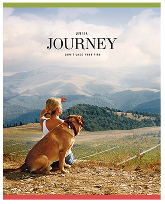 Greenwich Line Тетрадь Life is a Journey 48 листов в клеткуN5c48-12895 Greenwich Line Тетрадь Life is a Journey 48 листов в клеткуN5c48-12895Общая тетрадь 48 листов Greenwich Line Life is a Journey на скобе, формата А5 (165 х 205 мм). Внутренний блок – офсетная бумага повышенной плотности 70 г/м, белизна 100%, клетка. Обложка изготовлена из импортного целлюлозного мелованного картона с двусторонней запечаткой, отделка обложки – матовая ламинация, выборочное глянцевое УФ-лакирование.