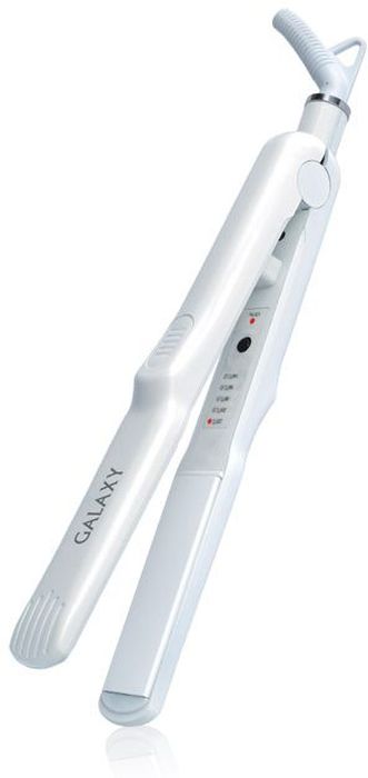 Galaxy GL 4504, White выпрямитель для волос4630003362216 Galaxy GL 4504, White выпрямитель для волос4630003362216Выпрямитель для волос Galaxy GL 4504 имеет нагревательный элемент с защитой от перегрева и шнур, вращающийся на 360 градусов.Цельнокерамические пластины щипцов для волос Galaxy не повреждают структуру волос, сохраняя их гладкость и естественный блеск. Пластины дольше остывают, благодаря чему обеспечивается экономичный расход электроэнергии.