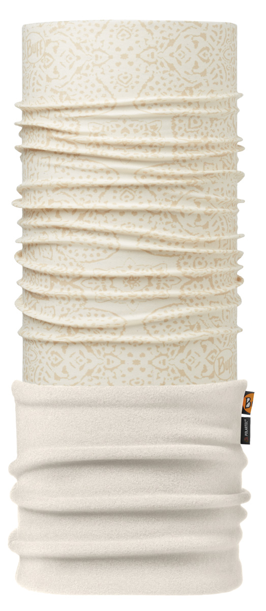 Бандана Buff Polar Zayda Cru / Cru-Cru-Standard, цвет: кремовый. 113107.014.10.00. Размер универсальный113107.014.10.00 Бандана Buff Polar Zayda Cru / Cru-Cru-Standard, цвет: кремовый. 113107.014.10.00. Размер универсальный113107.014.10.00Теплая бандана-шарф Polar Buff - это бандана-труба из серии Original Buff, пришитая к цилиндру из Polartec Classic Fleece 100. В холодную погоду Polar Buff поддерживает нормальную температуру тела и предотвращает потерю тепла, благодаря комбинации микрофибры и Polartec. Благодаря своей универсальности, функциональности и практичности Polar Buff завоевал огромную популярность среди людей, ее можно использовать как шапку, шарф, бандану на лицо и уши, балаклаву, маску. Неотъемлемая часть зимней одежды, подходит для любой активности в холодное время года.