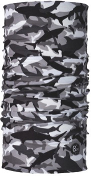 Бандана Buff Shark Camo-Grey, цвет: серый. 18703.00. Размер универсальный18703.00 Бандана Buff Shark Camo-Grey, цвет: серый. 18703.00. Размер универсальный18703.00Buff - это оригинальные, мультифункциональные, бесшовные головные уборы - удобные и комфортные для любого вида активного отдыха и спорта. Оригинальные, потому что Buff был и является первым в мире брендом мультифункциональных, бесшовных и универсальных головных уборов. Мультифункциональные, потому что их можно носить самыми разными способами: как шарф, как шапку, как балаклаву, косынку, бандану, маску, напульсник и многими другими - решает Ваша фантазия! Универсальный головной убор, который можно носить более чем двенадцатью способами, который можно использовать при занятии любым видом спорта, езде на велосипеде и мотоцикле, катаясь или бегая на лыжах, и даже как аксессуар в городской одежде. Бесшовные, благодаря эластичности, позволяющей использовать эти головные уборы как угодно и не беспокоиться о том, что кожа может быть натерта или раздражена швами.